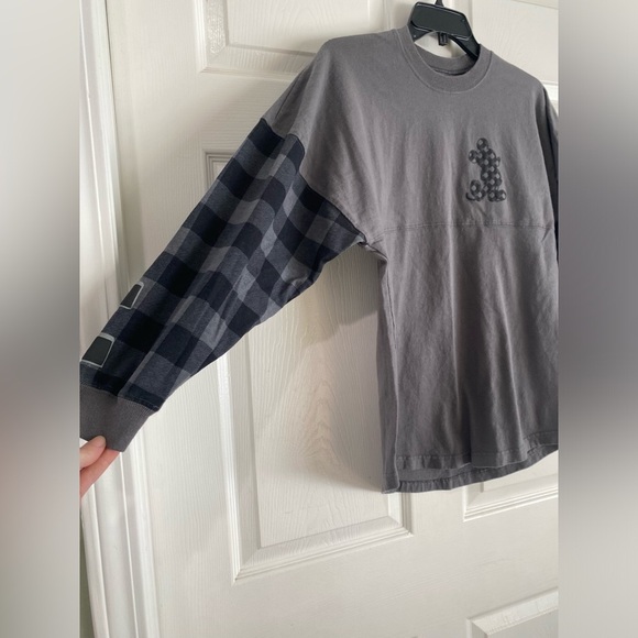 Walt Disney World Mickey Mouse Size XS Buffalo Check Plaid Spirit Jersey - Picture 2 of 11